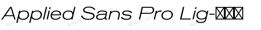 Applied Sans Pro Lig字体转换